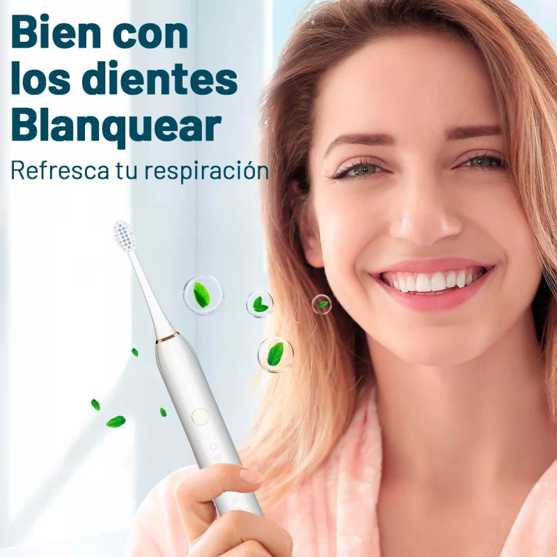 Lamgoa Cepillo De Dientes Dental Electrico Recargable 3 Cepillo Usb