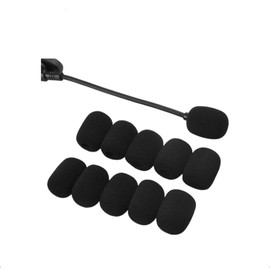 5 Pcs Black Replacement Microphone Sponge Wind Shield Windscreen Foam Cover,Lapel Headset Microphone Sponge Mini Foam for Shure CVG18-B/C Gooseneck Condenser Microphone,Windscreens and Pop Filters