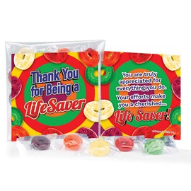 Promos On-Time Thank You for Being A Lifesaver Staff Appreciation Treat Pack Gifts (6 kits)