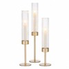 Gold Candle Holders Set of 3 for Taper Candle Holders