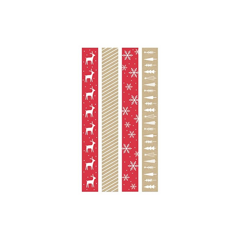 Tallon Festive Christmas Paper Chains - 80 in a Pack