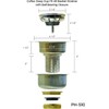 Coflex Kitchen Sink Drain Strainer, Deep Cup Basket with Easy-Press