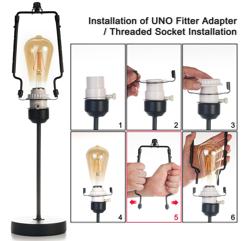 7 8 9 10 inch Lamp Shade Harp Holder,Adjustable Lamp