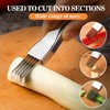 2Pcs Upgrade Shred Silk The Knife, Stainless Steel Green Onion