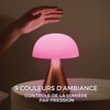 Lexon Mina L Audio 2 in 1 Mushroom Table Lamp