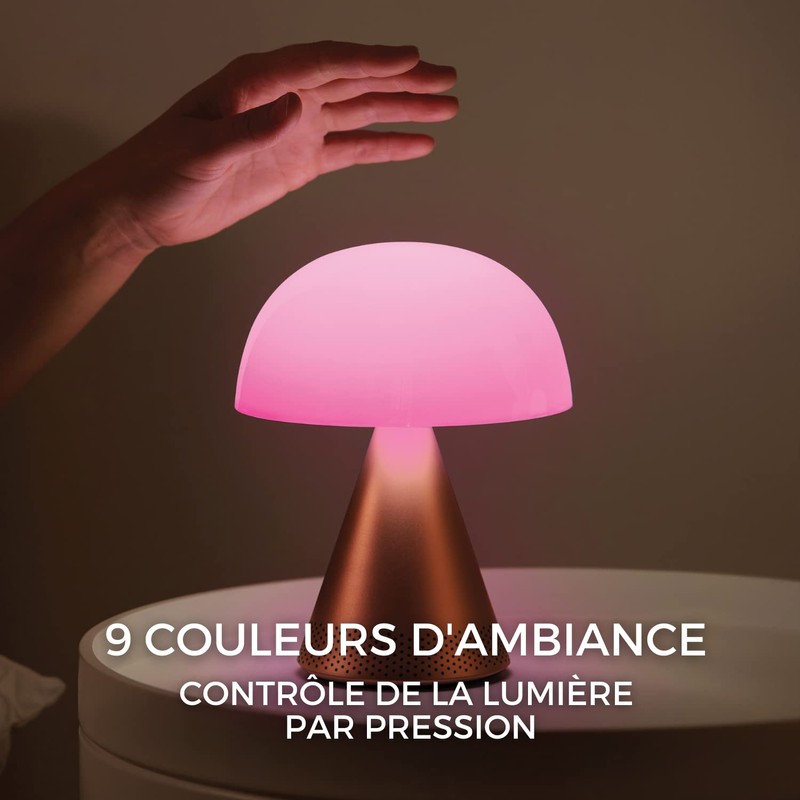 Lexon Mina L Audio 2 in 1 Mushroom Table Lamp
