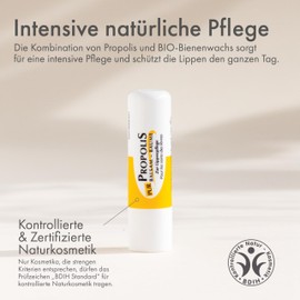 Propolis PUR Lip Care - Natural Lipstick for Dry and Inflamed Lips - Certified, Controlled Natural Cosmetics