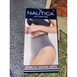 NAUTICA INTIMATES NT7676 3PKD MF SEAMLESS SHAPING BRIEF PANTIES GREAT FIT~LARGE