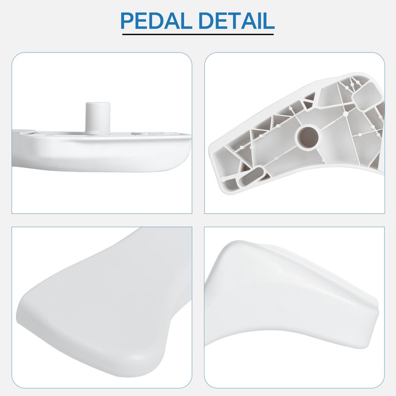 ustintec Upgrade RV Toilet High Profile Foot Pedal Compatible with