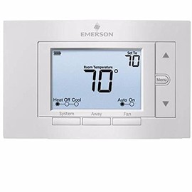 WHITE RODGERS 1F85U-22NP EMERSON 80 SERIES UNIVERSAL NON-PROGRAMMABLE THERMOSTAT, 5 IN. DISPLAY, 2 HEAT / 2 COOL (1 PER CASE)
