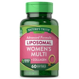 Nature's Truth Liposomal Multivitamin for Women | with Collagen | 60 Softgels | Non-GMO & Gluten Free Supplement