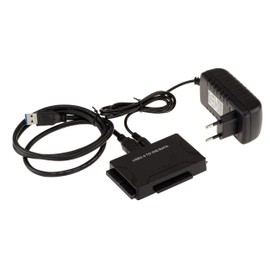 KALEA-INFORMATIQUE IDE 40 44 SATA 2.5 3.5 to USB 3.0 Hard Drive Converter Adapter Converter Supports 3 Drives Simultaneously (USB3 5G)