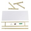 BANLICALI Clothes Rack with Top Shelf, 31.5 Inch Industrial Pipe