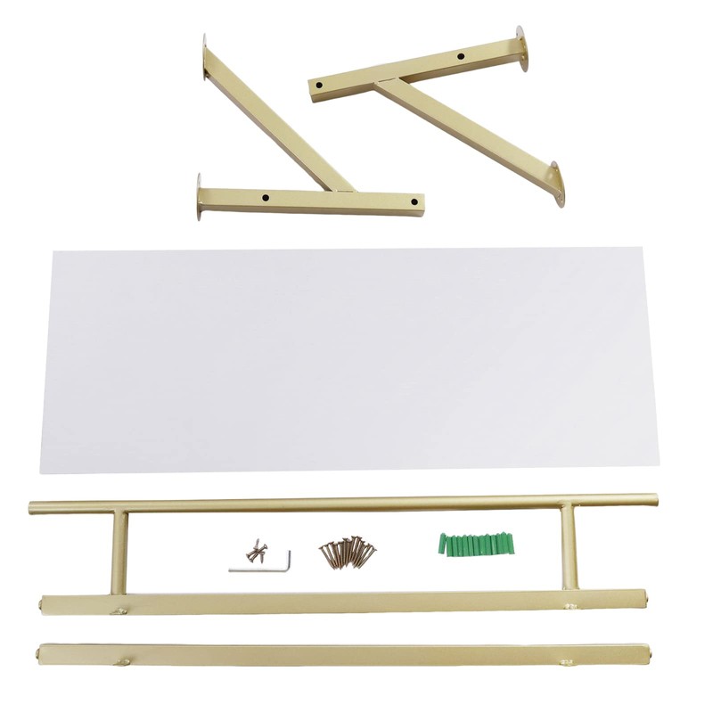 BANLICALI Clothes Rack with Top Shelf, 31.5 Inch Industrial Pipe