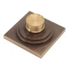 Copper Floor Drain Squared Retro Large Flow Odor Proof Shower