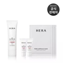 Hera [헤라][내일도착]헤라 UV프로텍터 톤업 피치 SPF50+PA4+ 50ml (15ml 2개+마스크3매) [Hera][Arriving Tomorrow] Hera UV Protector Tone-Up Peach SPF50+PA+++ 50ml (2 x 15ml + 3 Masks)