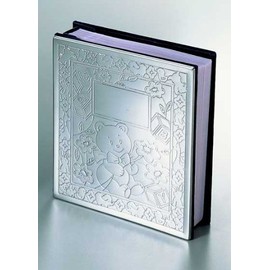 Bright Baby Icon Album, Chrome Plated Holds 100 4" x 6" Photos (Set of 3)