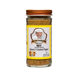 Chef Paul Magic Seasoning Blends Lemon and Cracked Pepper Seasoning | Salt-Free | Bold Garlic & Black Pepper Flavor | No MSG | Perfect for Chicken, Seafood & Veggies | 2 Oz (Pack of 1)