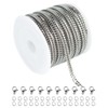 YOUBEIYEE Silver Chain Bulk Jewelry Making Supplies 304 Stainless Steel