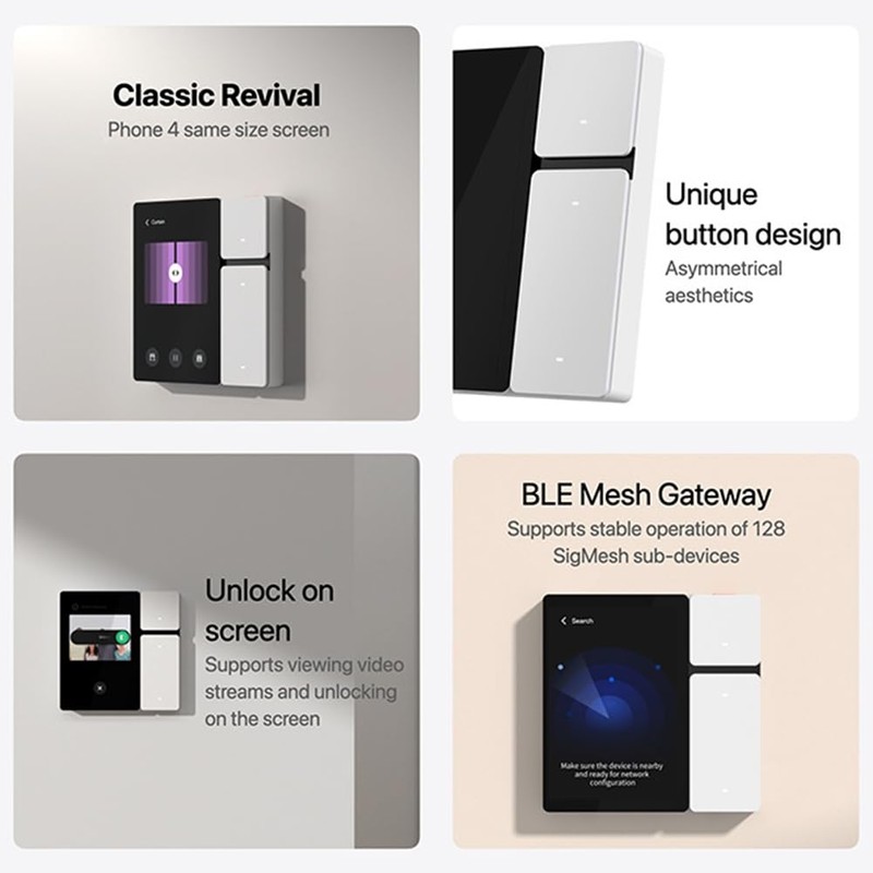 Snblzhef Tuya Smart Touch Screen 3.5 Inch WiFi Panel Scene