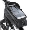 PVC Black Hard Shell Waterproof Performance Touching Screen Bike Bag