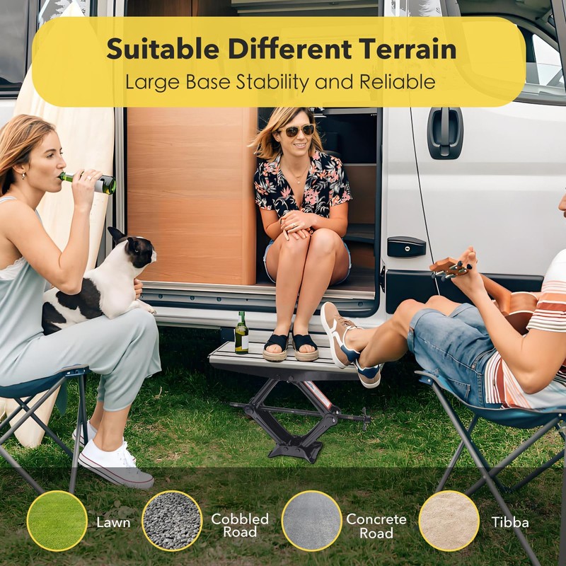 Adjustable Height rv Step stabilizer, RV Step Stabilizer Kit for