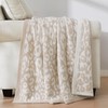 Super Soft Leopard Cheetah Print Beige Throw Blanket Twin Size