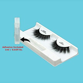 ZURI Fauxmink False Eyelashes | XD/8D X-Dimensional Natural False Lashes | False Eyelashes Natural Look | Thick Eyelashes With Lash Applicator | Natural Eyelashes with Glue | Mink Eyelashes Style #981