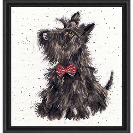 Bothy Threads Scottish Terrier Dog Counted Cross Stitch Kit 26x26cm XHD13, Multicoloured