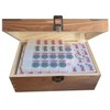 American Mahjong Set,166 White Tiles with Mahjong Storage Box.Portable Travel