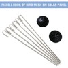 Aribrnten 100 Packs Solar Panel Guard Clips, Stainless Steel Wire