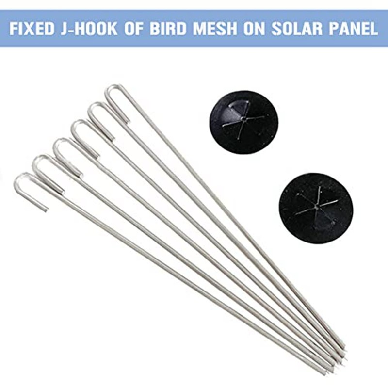 Aribrnten 100 Packs Solar Panel Guard Clips, Stainless Steel Wire