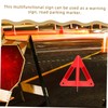 BUGUUYO Emergency Reflective Triangle Car Warning Triangle Sign Foldable Design