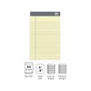 TRU RED Notepads, 5-inch x 8-inch, Narrow Ruled, Canary, 50