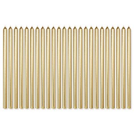 American Greetings Birthday Candles, Long Thin Gold (24-Count)