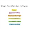 Sharpie 25026 Accent Tank Style Highlighter Chisel Tip Fluorescent Green
