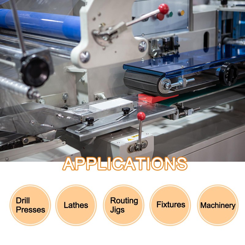 HARFINGTON 2pcs Star Clamping Knobs M5 x 8mm Metric Male