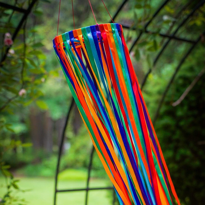 In the Breeze 4937 — 39-Inch Rainbow Ribbon Windsock
