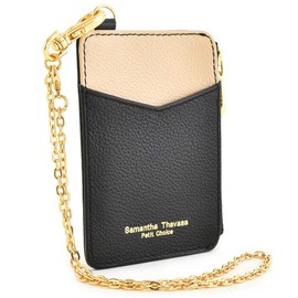 Samantha Thavasa 40143-00 Women's Pass Case, Card Case, Coin Purse, Black, Black, SamanthaThavasa PetitChoice, Black