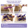 20 varillas flexibles para rizar el pelo, de espuma suave,