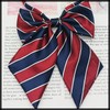 White Fang NC058 Bowtie, Ribbon, Stylish, Students, Uniform, Fashion, Striped,