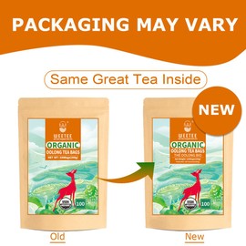 WT WEETEE Organic Oolong Tea Bags, Organic Oolong Tea 100 Count, Mild & Refreshing, Natural Caffein, Unsweetened Healthy Tea bag