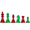 Sunrise Chess Staunton 6 Plastic Chess Pieces in Green -