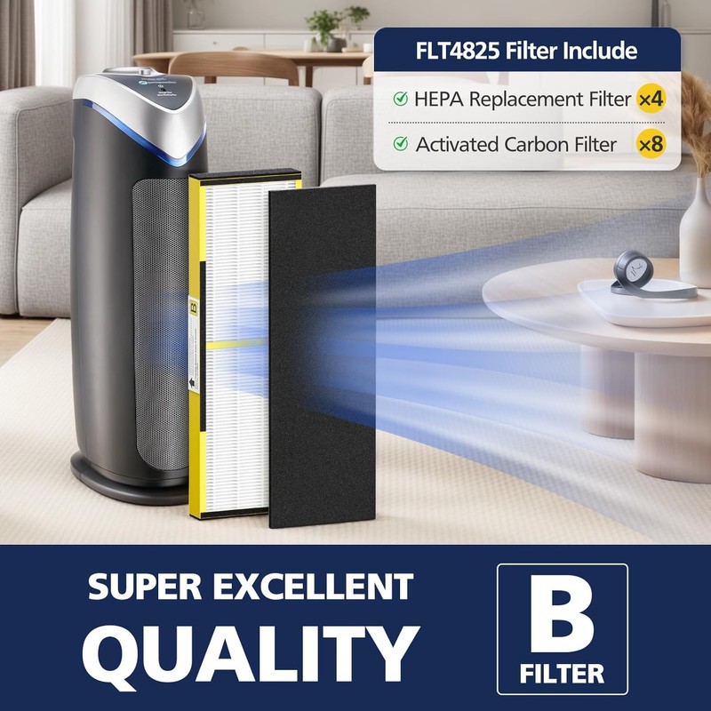 FLT4825 HEPA Filter B Replacement Compatible with Guardian Air Purifier