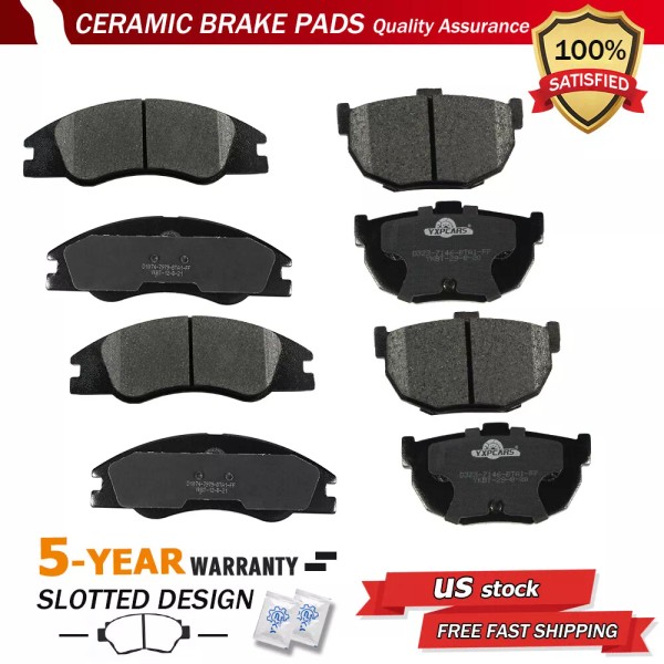 YXPCARS Front and Rear Ceramic Brake Pads For 2004 -