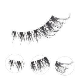 BIUDECO 5 Sets False Lashes Bulk Lashes Bulk Eyelashes Makeup Lash Strip for Fashion Look