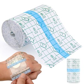 Vendaje para Tatuajes, Vendaje Impermeable, Parches para Tatuajes, Cinta de Medicamentos Transpirable, Cinta Transparente Impermeable, Película Protectora de la Piel para Médico, Herida, Natación, Ducha(10cm*10m)