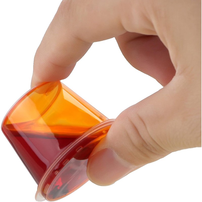 [100 PACK - 1.5 oz] Leak Proof Plastic Condiment Souffle