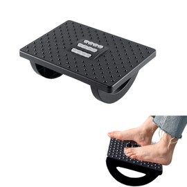 HAPPY SUGAR Footrest, Under Desk Foot Rest, Desk Work, Prevents Swelling, Foot Poles, Roller, 180° Swing, Anti-Slip, Office, Convenient Goods