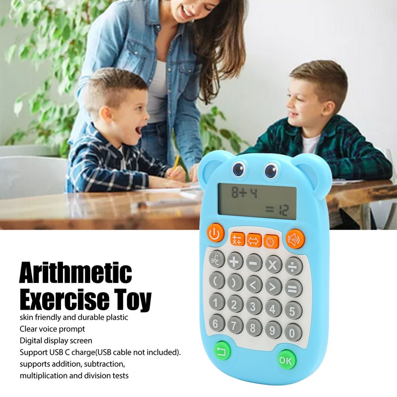 Arithmetic Exercise Toy Digital Display Voice Prompt 27 Keys USB